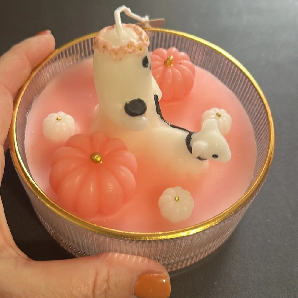 Afternoon Stroll Halloween Ghost Pumpkin Scented Candle